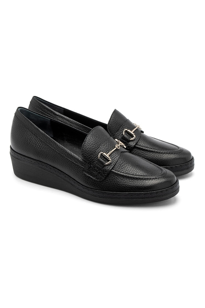 RYŁKO Pantofi loafer de piele cu talpa wedge - Pled.ro