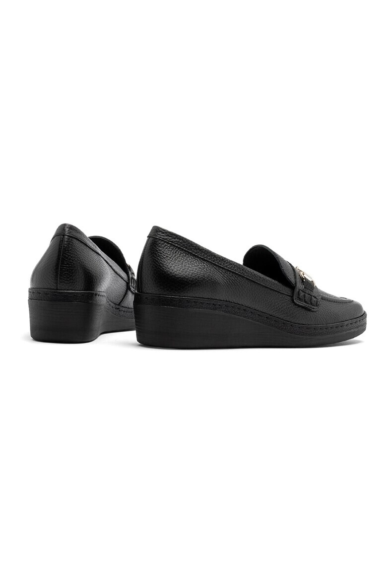 RYŁKO Pantofi loafer de piele cu talpa wedge - Pled.ro