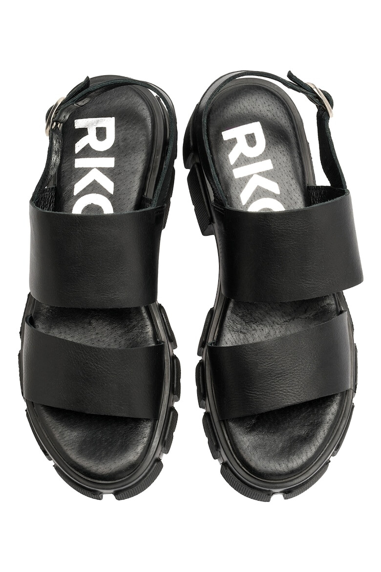 RYŁKO Sandale wedge de piele Demi - Pled.ro