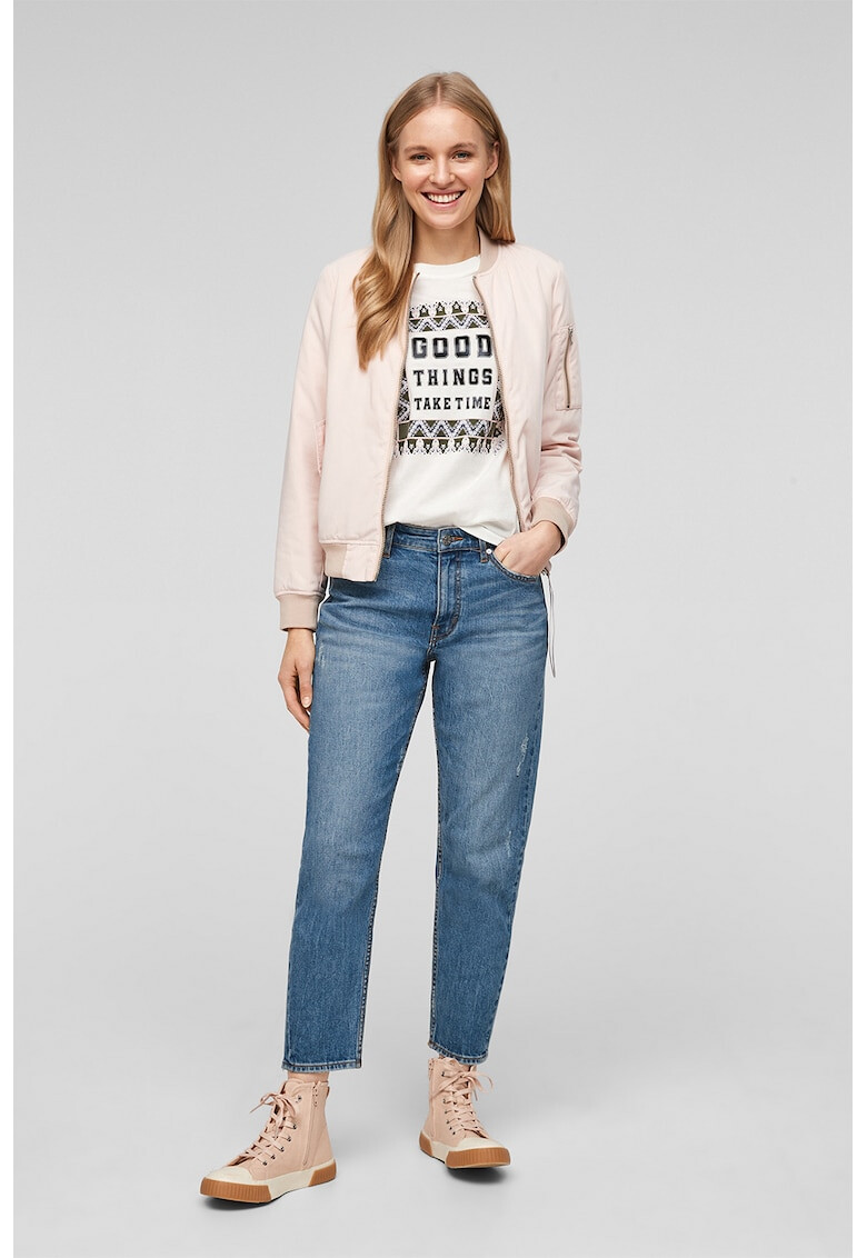 s.Oliver Blugi crop cu croiala boyfriend - Pled.ro