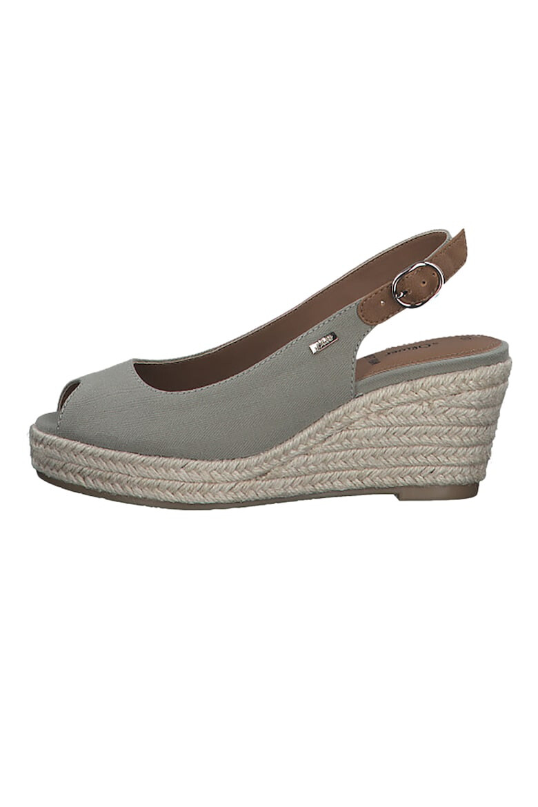 s.Oliver Espadrile slingback din material textil - Pled.ro