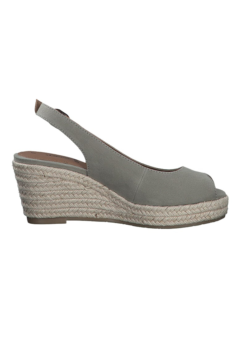 s.Oliver Espadrile slingback din material textil - Pled.ro