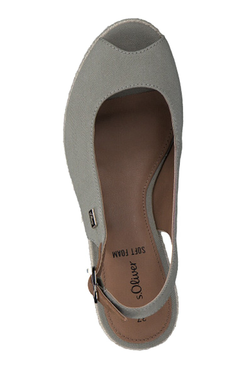 s.Oliver Espadrile slingback din material textil - Pled.ro