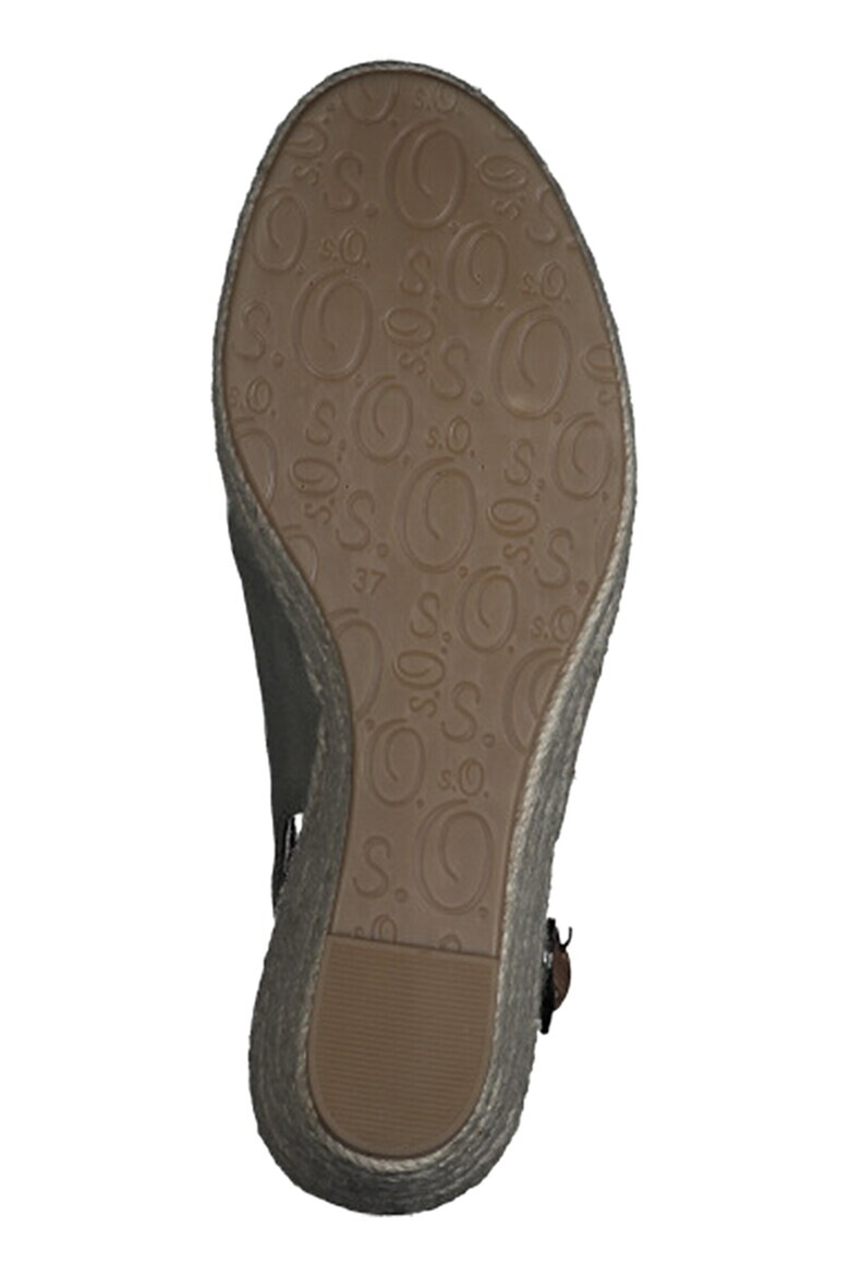 s.Oliver Espadrile slingback din material textil - Pled.ro