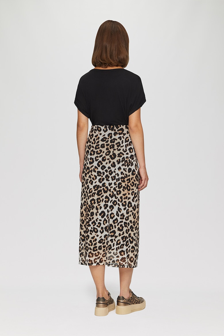 s.Oliver Fusta midi cu animal print - Pled.ro