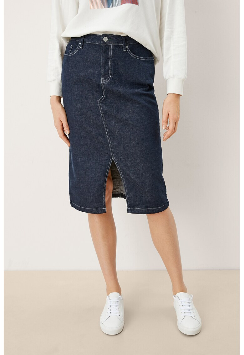 s.Oliver Fusta midi de denim - Pled.ro