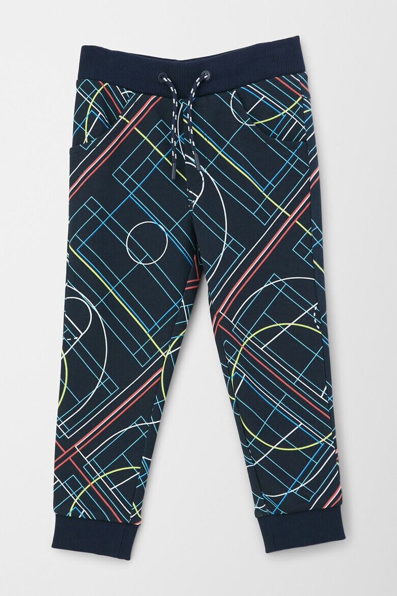 s.Oliver Pantaloni sport lejeri cu model geometric - Pled.ro