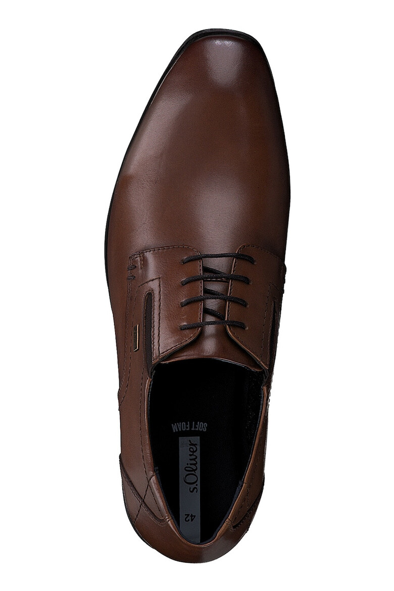 s.Oliver Pantofi Derby din piele cu model uni - Pled.ro