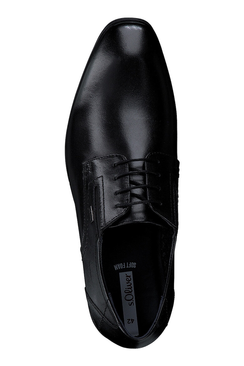 s.Oliver Pantofi Derby din piele cu model uni - Pled.ro