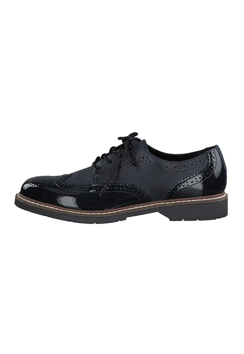 s.Oliver Pantofi din piele ecologica cu model brogue - Pled.ro