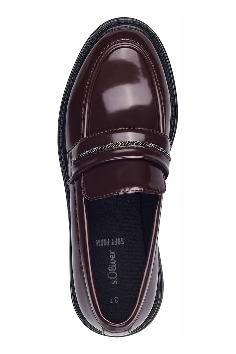 s.Oliver Pantofi loafer din piele ecologica cu aspect lacuit - Pled.ro