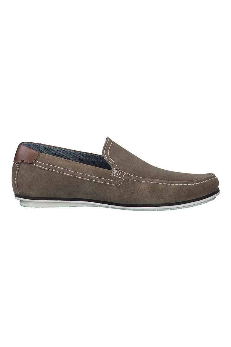 s.Oliver Pantofi loafer din piele intoarsa cu cusaturi contrastante - Pled.ro