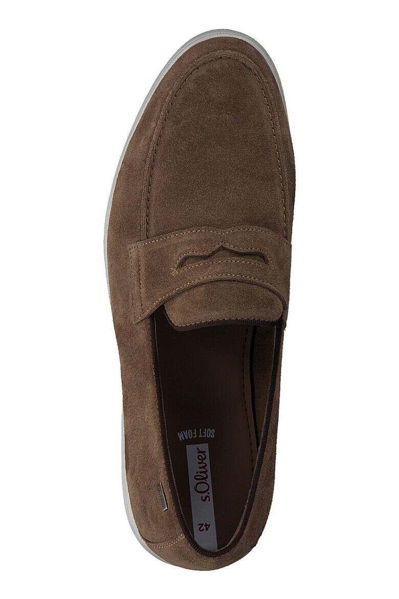 s.Oliver Pantofi loafer din piele intoarsa cu model uni - Pled.ro