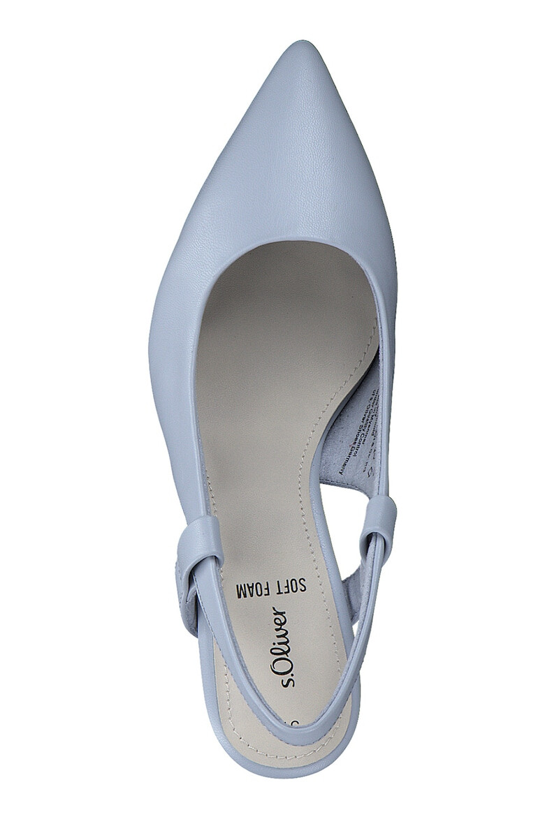 s.Oliver Pantofi slingback de piele ecologica - Pled.ro