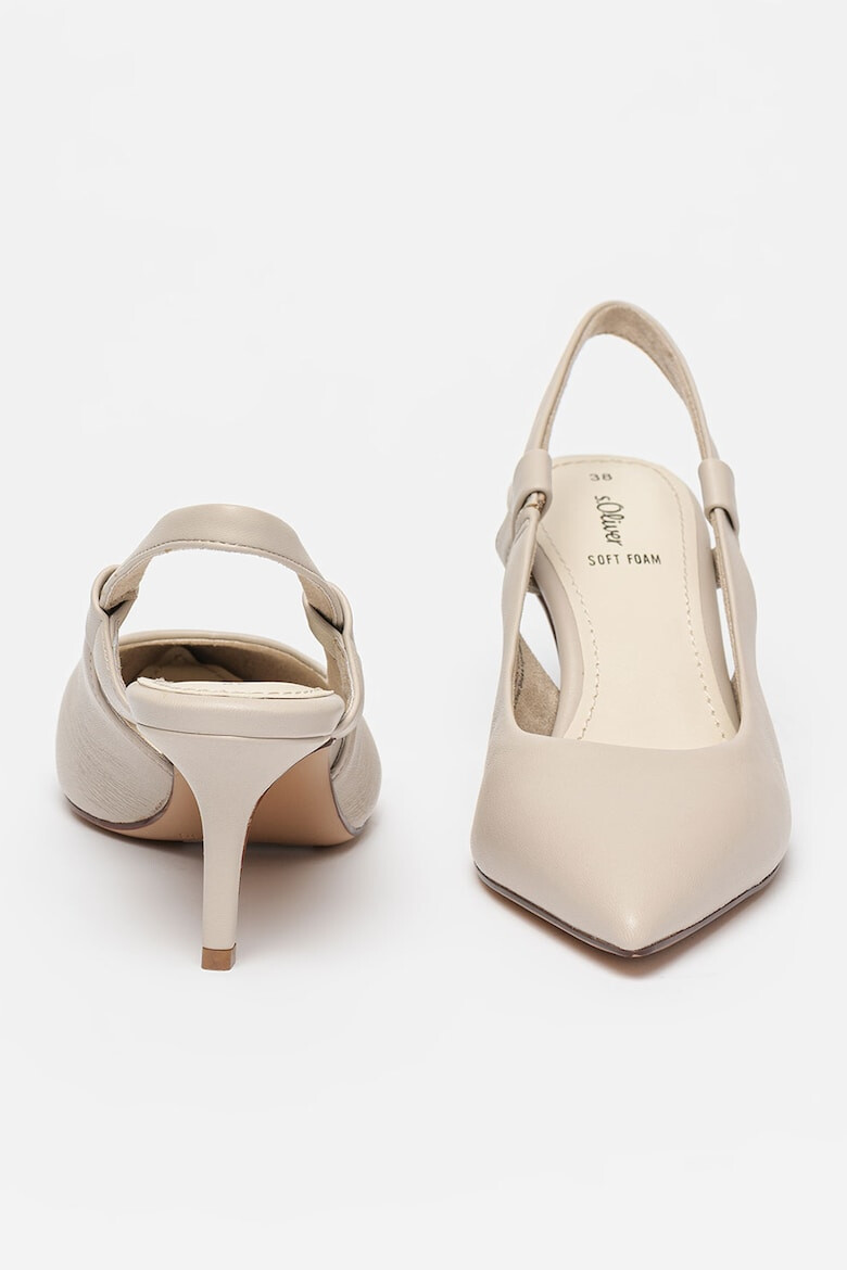 s.Oliver Pantofi slingback de piele ecologica - Pled.ro