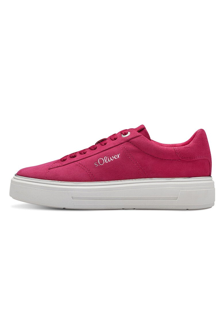 s.Oliver Pantofi sport low-cut din piele intoarsa - Pled.ro