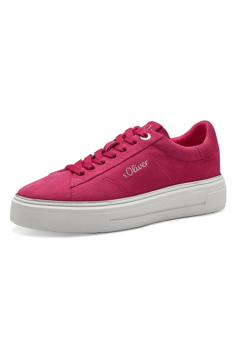 s.Oliver Pantofi sport low-cut din piele intoarsa - Pled.ro