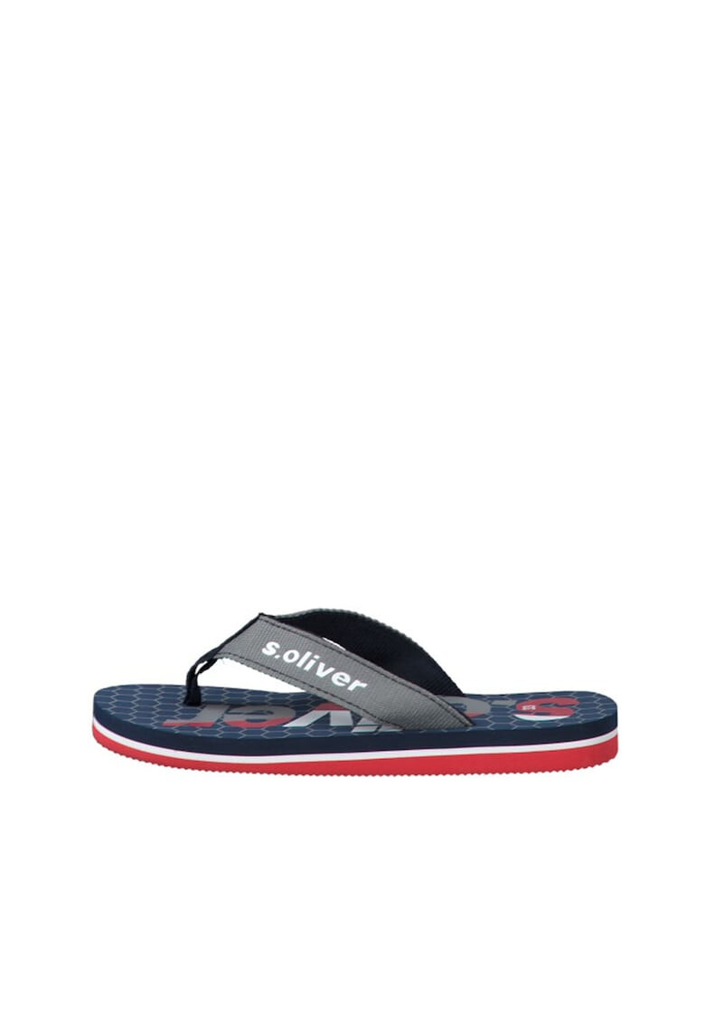 s.Oliver Papuci flip-flop cu detaliu logo - Pled.ro