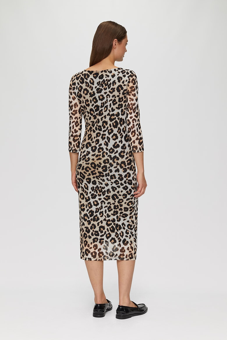 s.Oliver Rochie midi cu animal print - Pled.ro