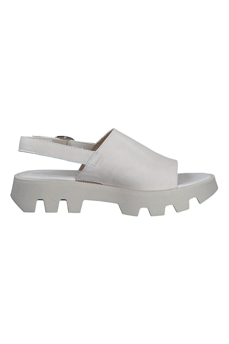 s.Oliver Sandale demi-wedge de piele - Pled.ro