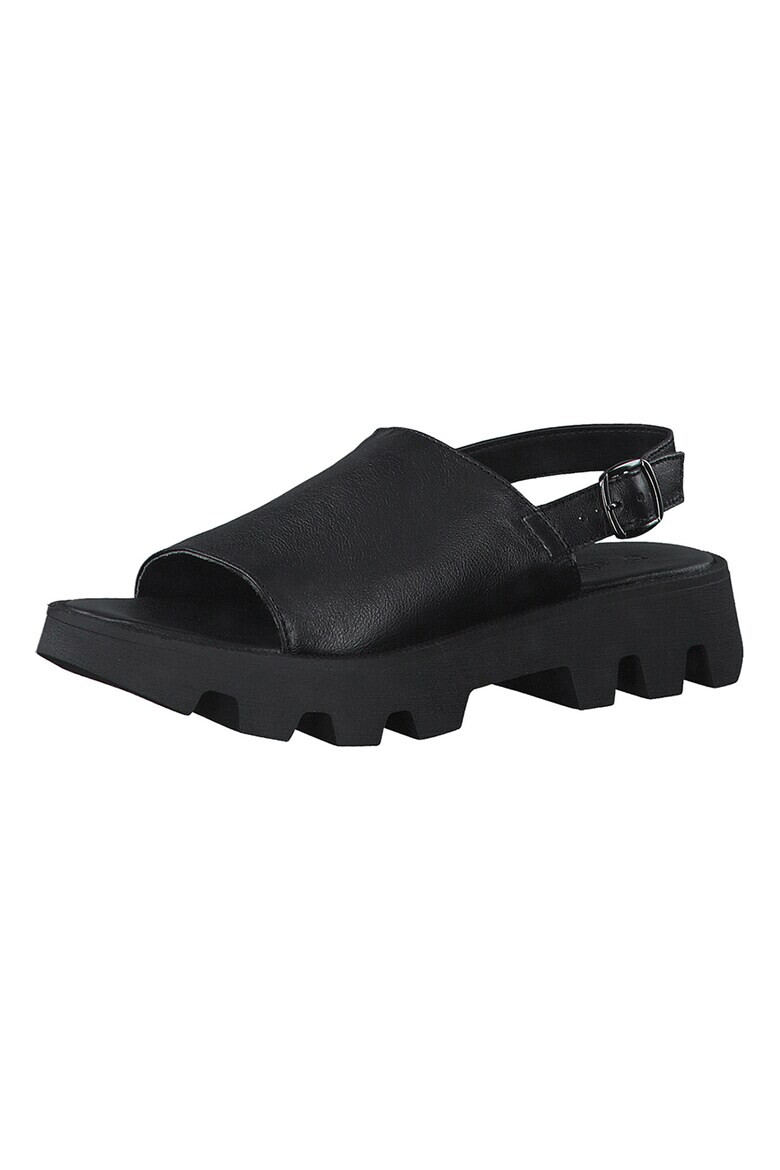 s.Oliver Sandale demi-wedge de piele - Pled.ro