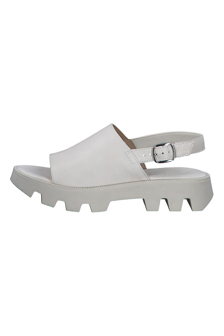 s.Oliver Sandale demi-wedge de piele - Pled.ro