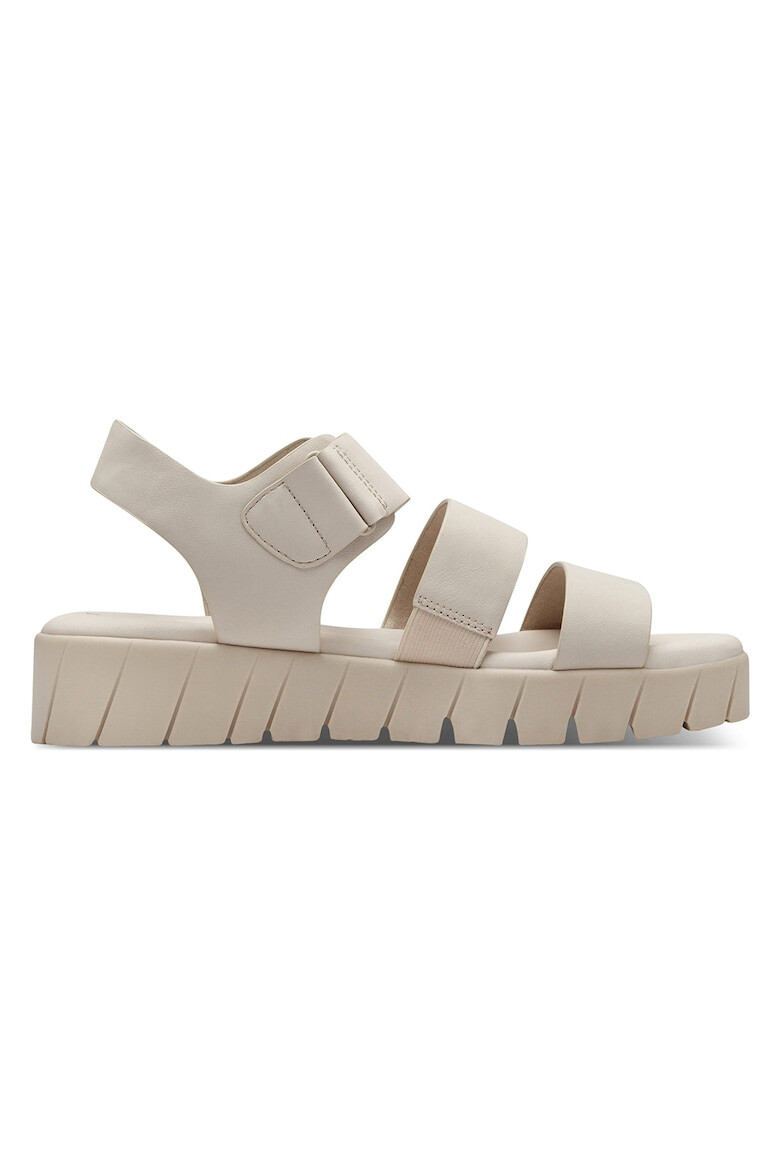 s.Oliver Sandale din piele ecologica cu talpa wedge - Pled.ro