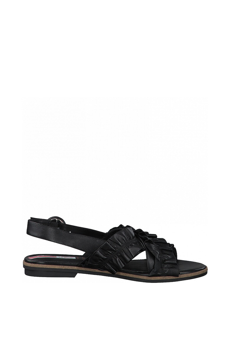 s.Oliver Sandale slingback din piele - Pled.ro