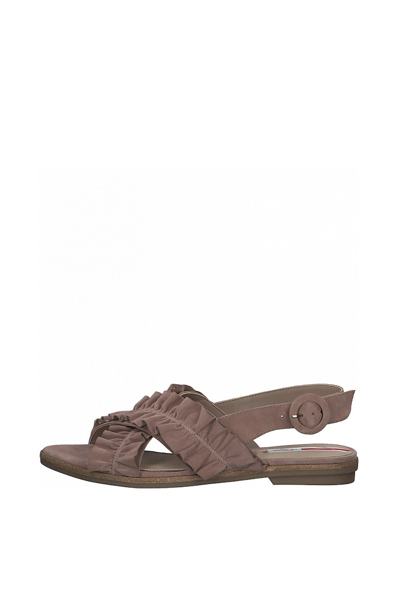 s.Oliver Sandale slingback din piele intoarsa - Pled.ro