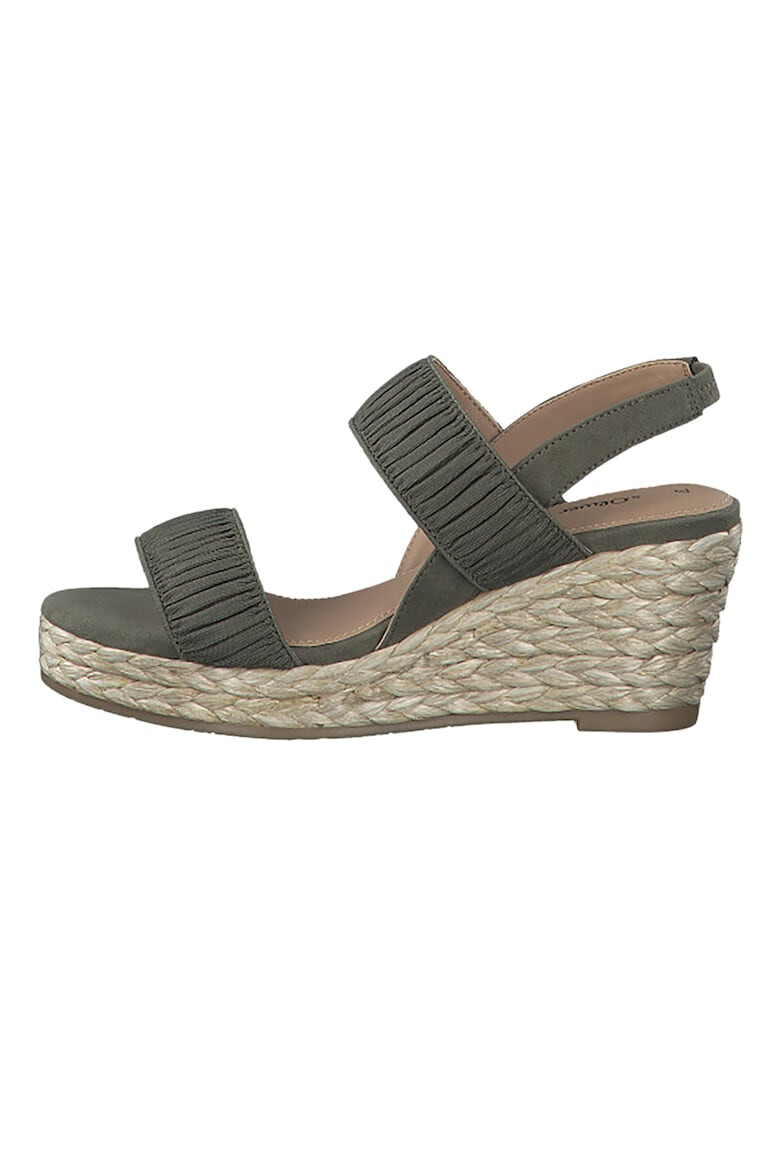 s.Oliver Sandale tip espadrile din material textil cu aspect drapat - Pled.ro