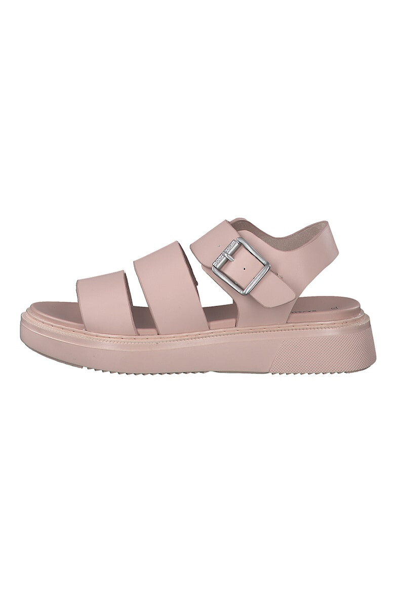 s.Oliver Sandale wedge de piele ecologica - Pled.ro