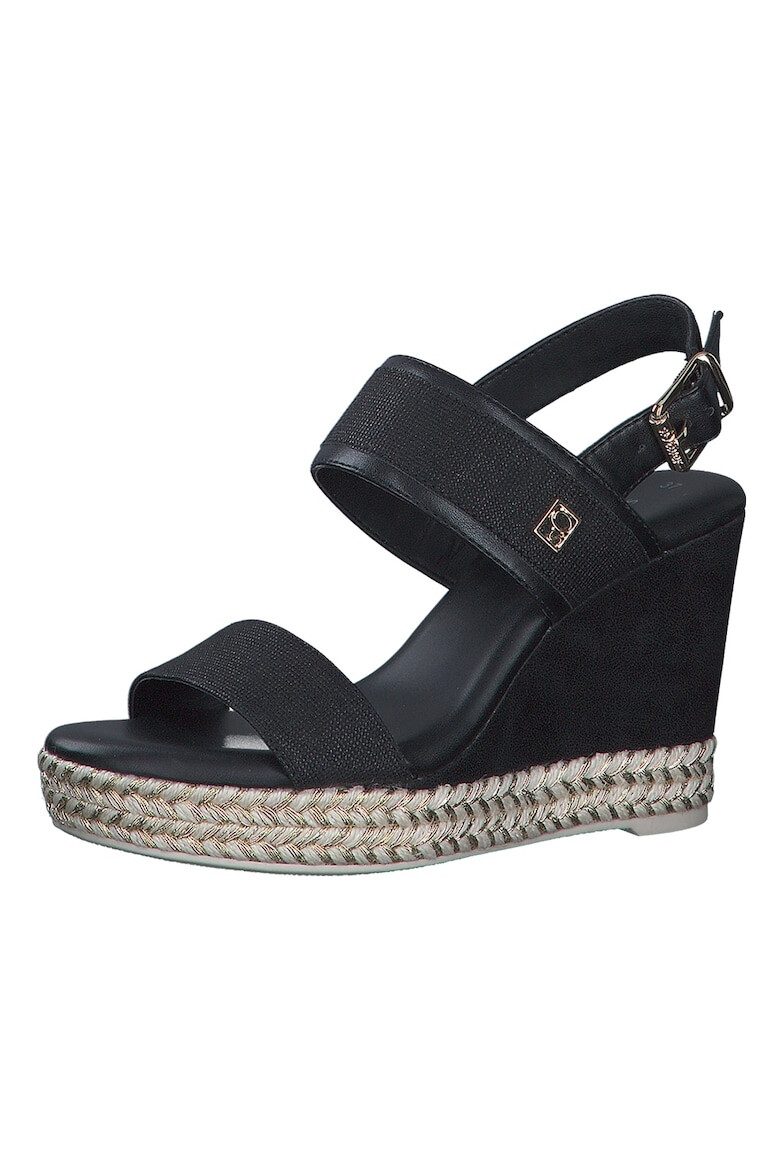 s.Oliver Sandale wedge de piele ecologica - Pled.ro