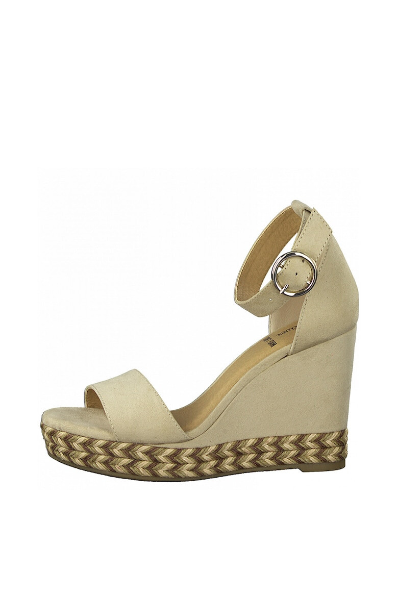 s.Oliver Sandale wedge de piele intoarsa sintetica - Pled.ro