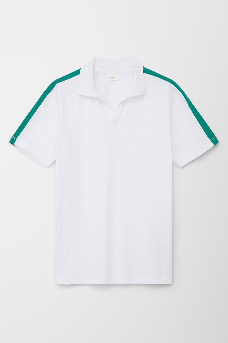 s.Oliver Tricou polo cu detalii contrastante - Pled.ro