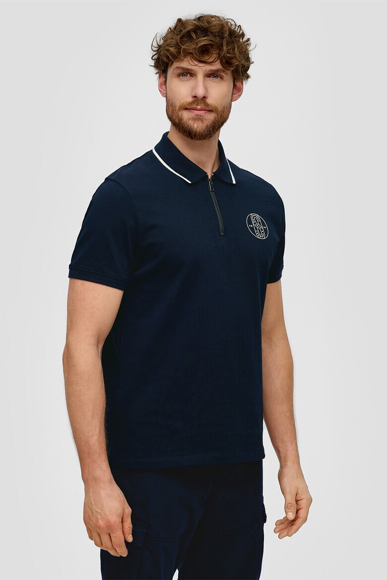 s.Oliver Tricou polo cu fenta cu fermoar - Pled.ro