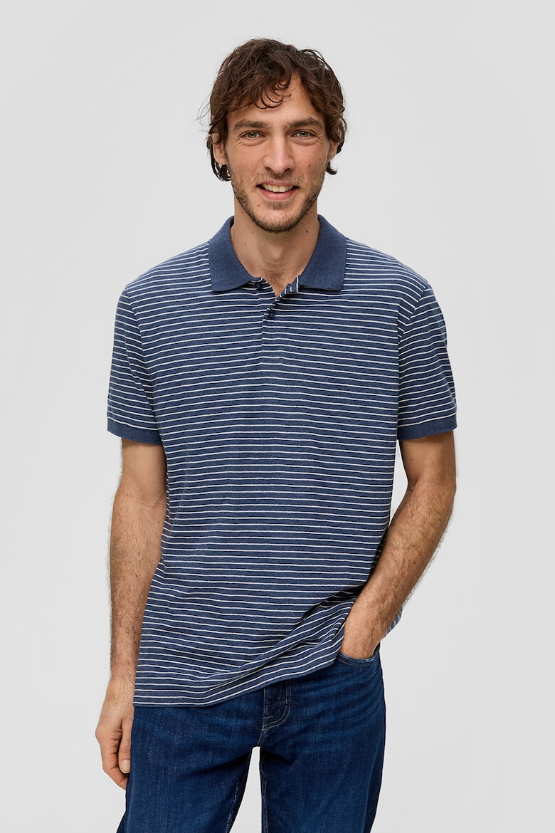 s.Oliver Tricou polo de bumbac cu model cu dungi - Pled.ro