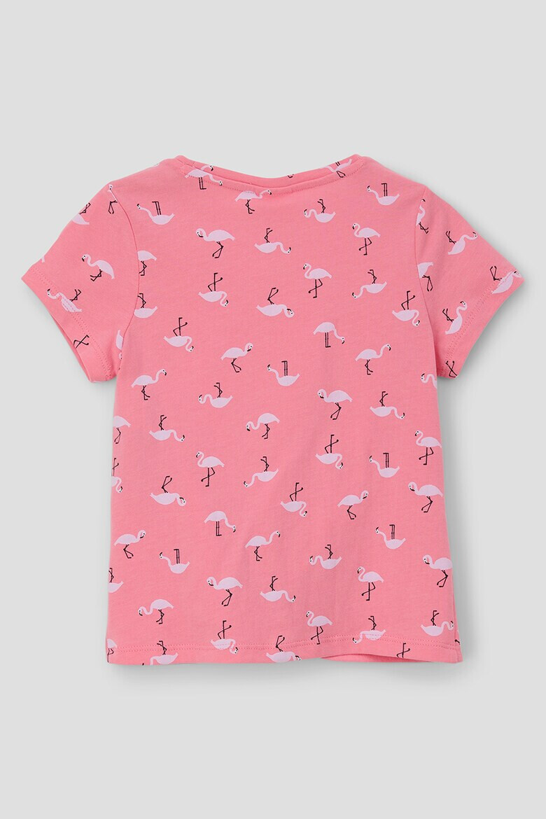 s.Oliver Tricou slim fit cu flamingo - Pled.ro