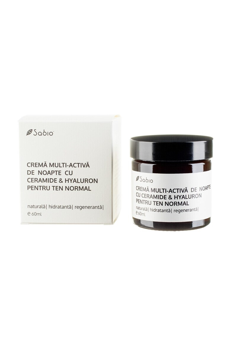 Sabio Crema pentru ten normal multi-activa de noapte cu ceramide si hyaluron 60 ml - Pled.ro