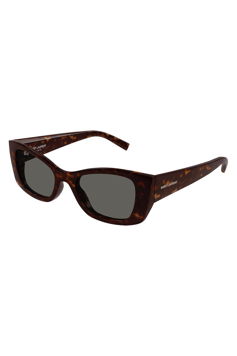 Saint Laurent Ochelari de soare dreptunghiulari cu model tortoise - Pled.ro