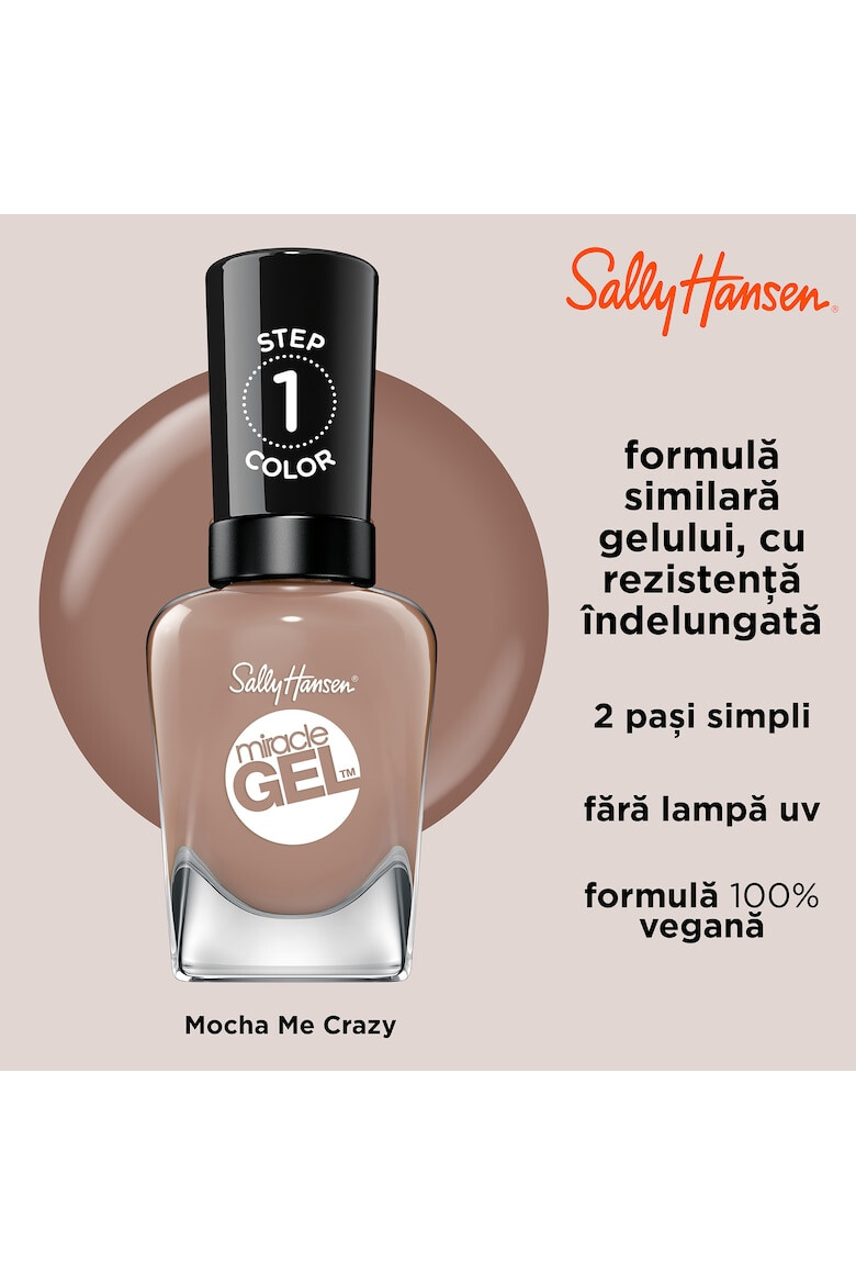 Sally Hansen Lac de unghii Miracle Gel Mocha Me Crazy 212 147 ml - Pled.ro