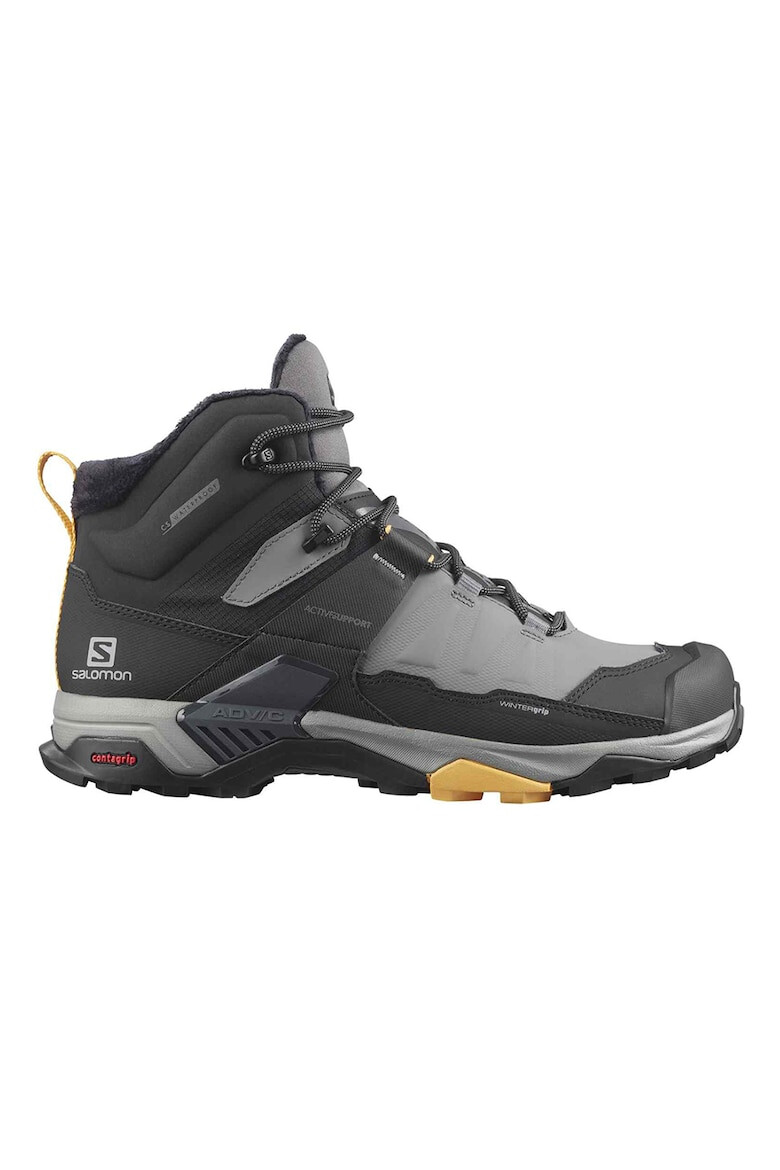 Salomon Pantofi mid-high din piele cu detalii logo pentru drumetii X Ultra - Pled.ro