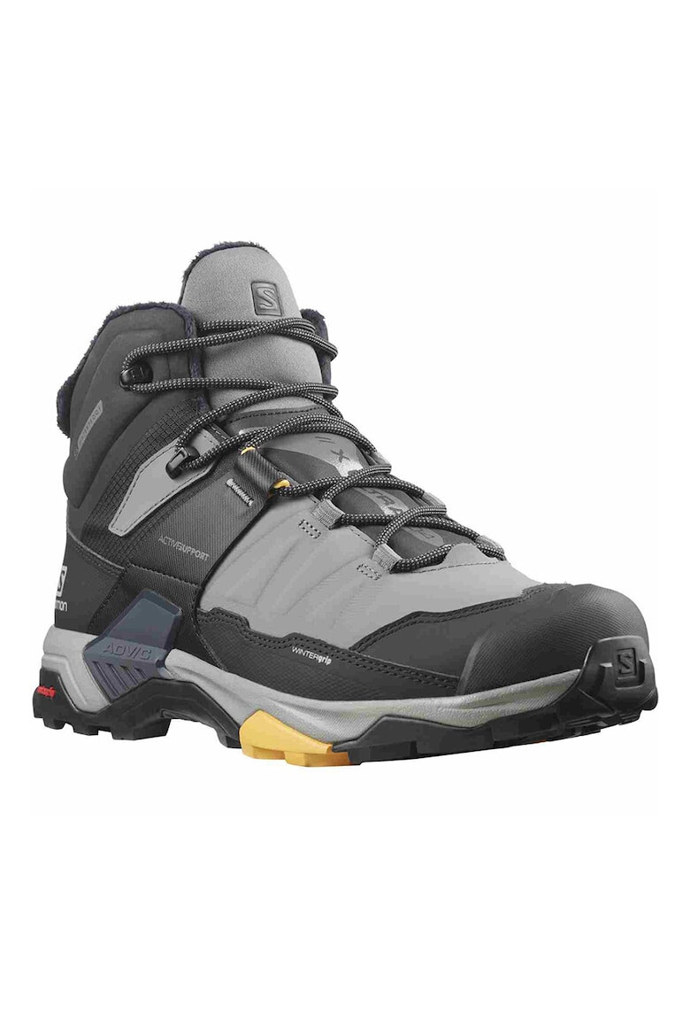 Salomon Pantofi mid-high din piele cu detalii logo pentru drumetii X Ultra - Pled.ro