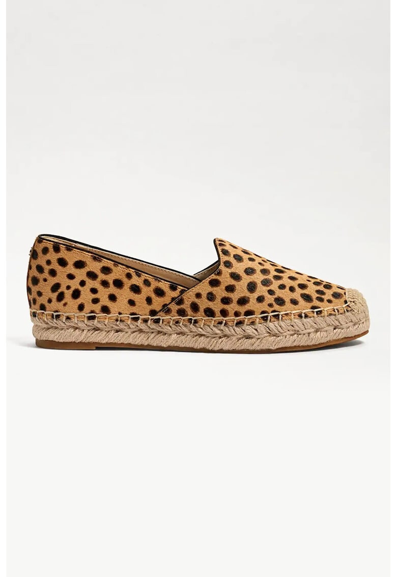 Sam Edelman Espadrile de piele cu par scurt cu animal print Kesia - Pled.ro