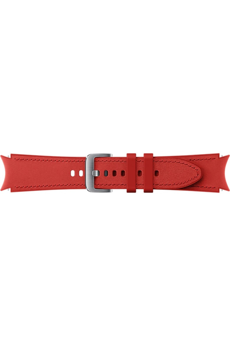 Samsung Curea smartwatch Hybrid Leather Band pentru Galaxy Watch4 20mm S/M Red - Pled.ro