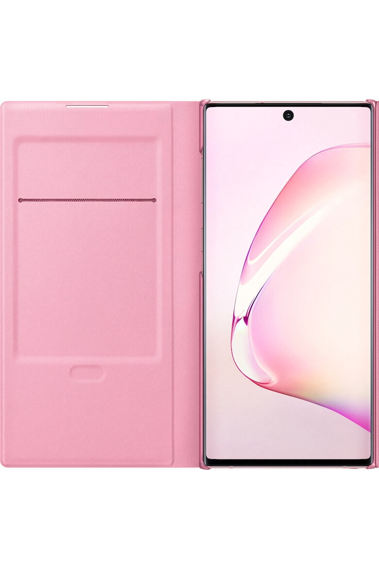 Samsung Husa de protectie LED View pentru Galaxy Note 10 Pink - Pled.ro