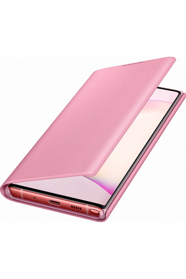 Samsung Husa de protectie LED View pentru Galaxy Note 10 Pink - Pled.ro