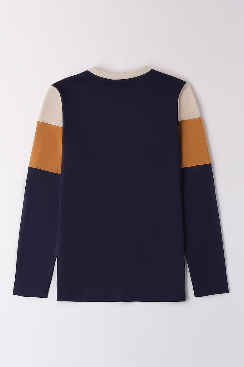 Sarabanda Bluza din bumbac cu model colorblock - Pled.ro