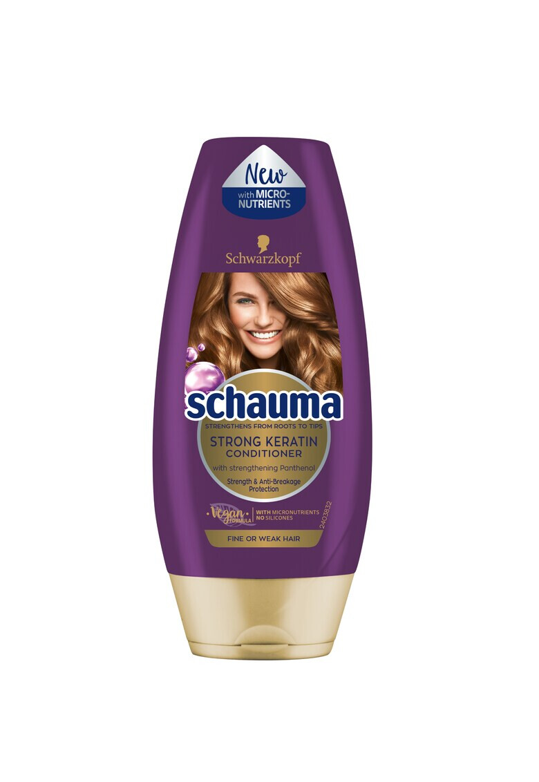 Schauma Balsam Keratin pentru par fragil si cu tendinta de subtiere 250ml - Pled.ro