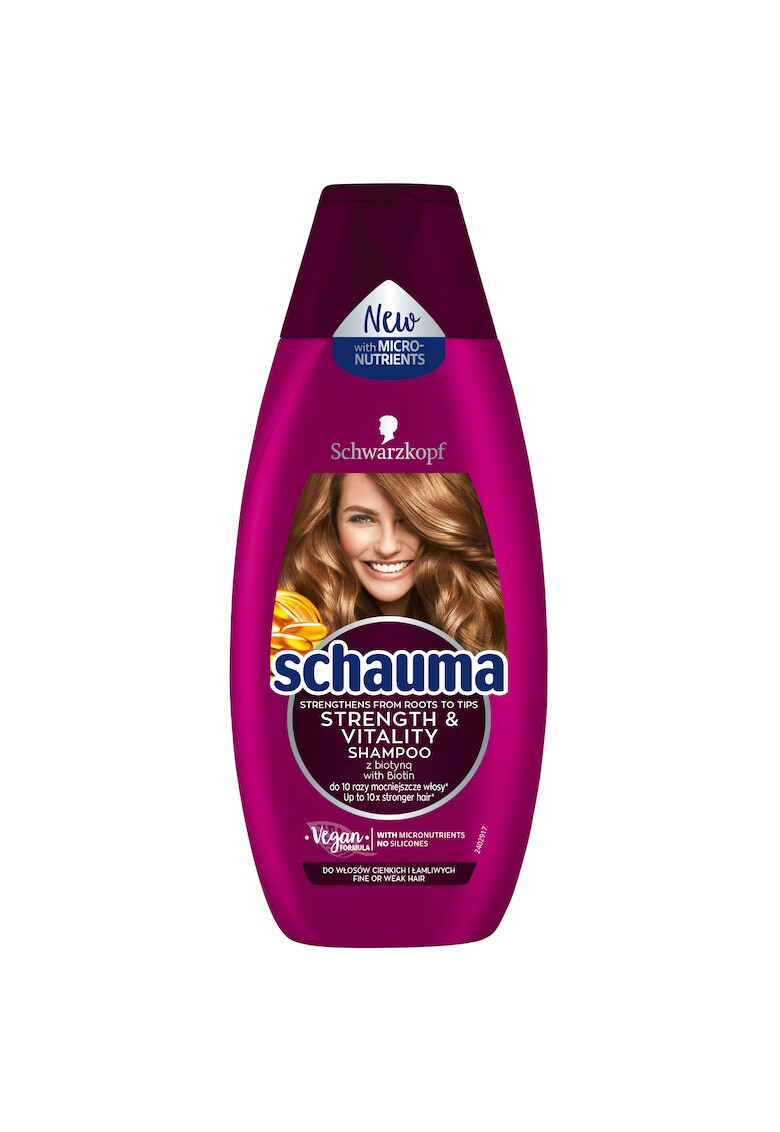 Schauma Sampon Keratin pentru par fragil si cu tendinta de subtiere 400ml - Pled.ro