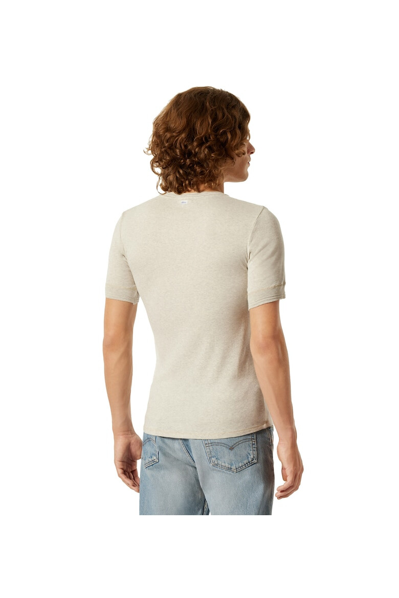 SCHIESSER REVIVAL Tricou de bumbac cu decolteu Henley - Pled.ro